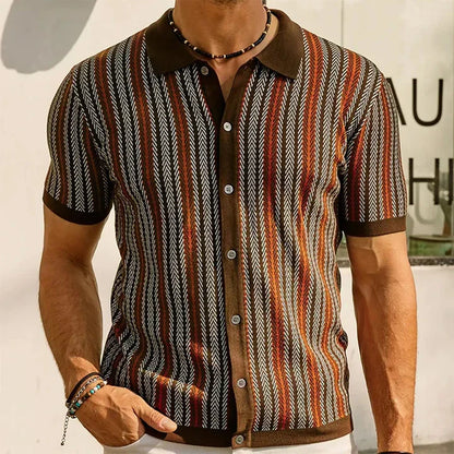 Vintage Gestreept Polo Shirt voor Heren - Mark