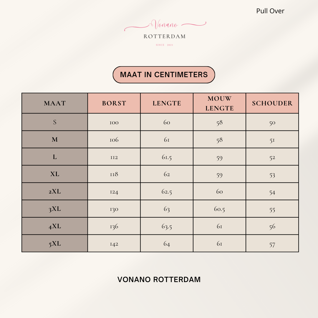 Pull over met V hals en halve rits