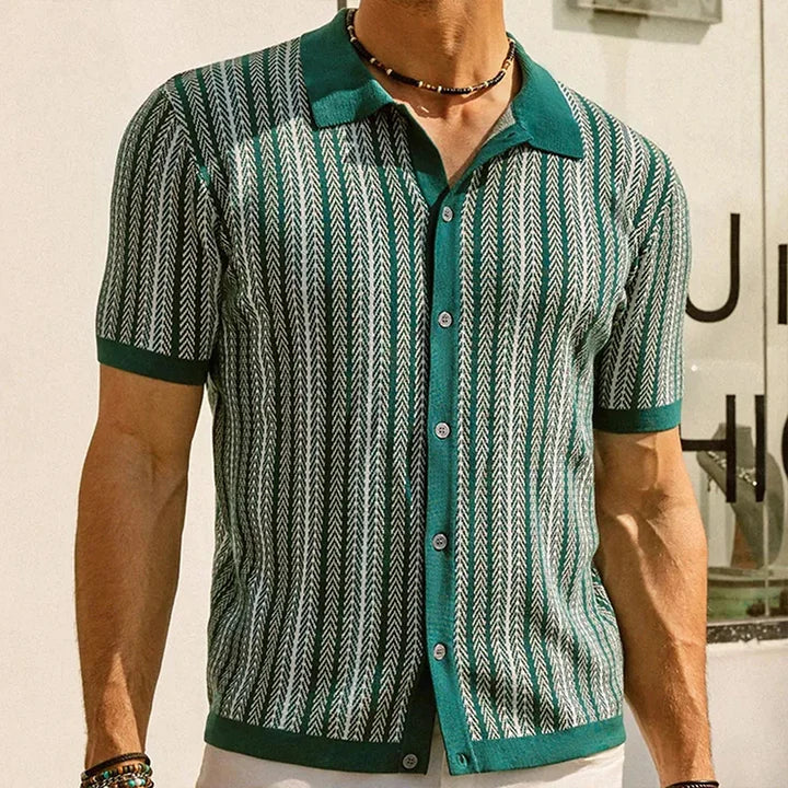 Vintage Gestreept Polo Shirt voor Heren - Mark