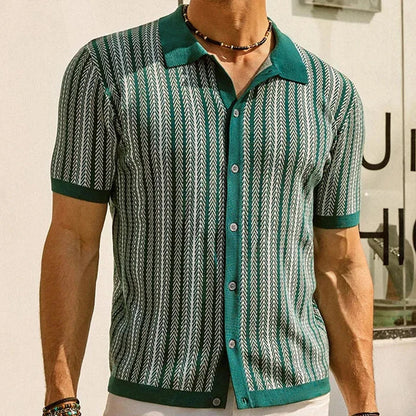 Vintage Gestreept Polo Shirt voor Heren - Mark
