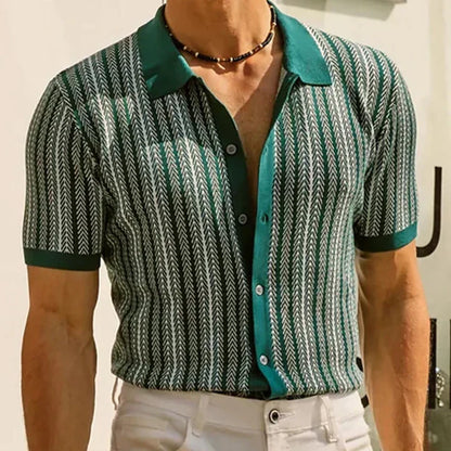 Vintage Gestreept Polo Shirt voor Heren - Mark